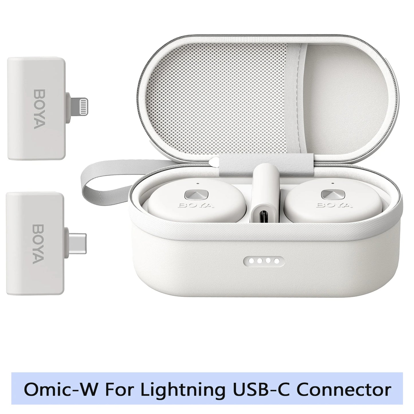 Microfone Lavalier Sem Fio BOYA Omic - Ideal para Vídeos e Transmissões ao Vivo