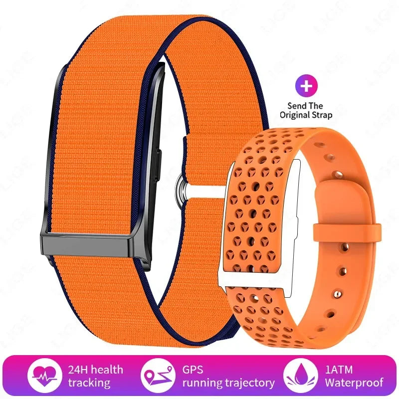 Relógio Inteligente Fitness para Homens e Mulheres - Monitor de Frequência Cardíaca e Pressão Arterial