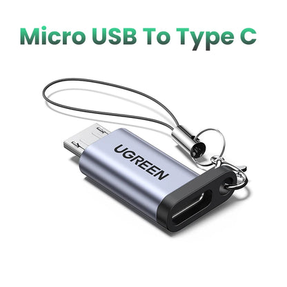 Adaptador UGREEN USB Type-C para Micro USB - Conector Fêmea para Macho