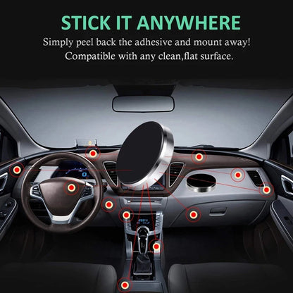 Suporte Magnético para Celular Universal - Fixação no Painel do Carro