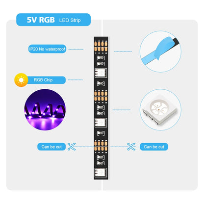 Fita de LED Inteligente Tuya Zigbee - Luz de Fundo USB para TV