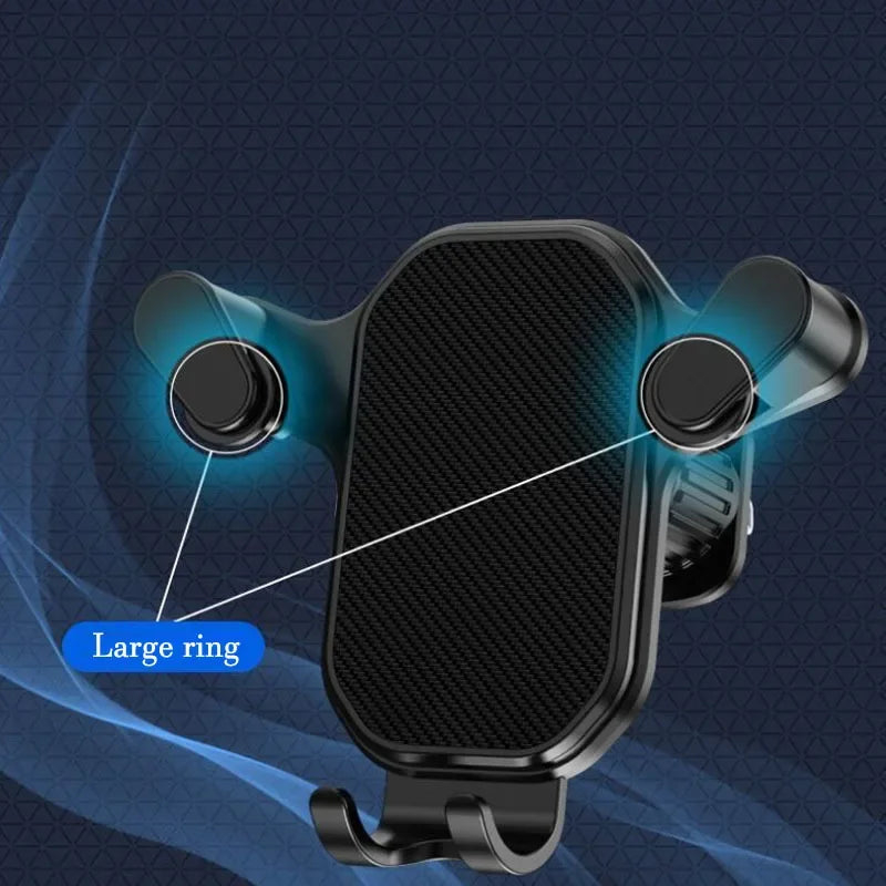 Suporte Universal para Celular de Carro com Gancho para Ventilação - Rotação 360°