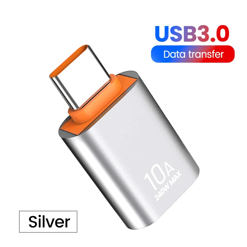 Adaptador Elough 10A USB Tipo C para USB A - Conector OTG USB 3.0