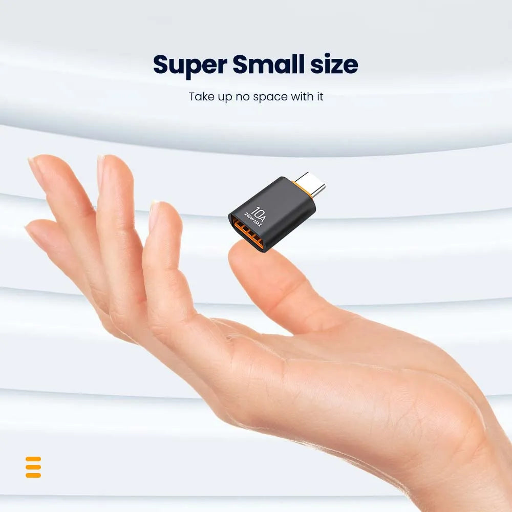 Adaptador OTG USB 3.0 para Type C - Carregamento Rápido
