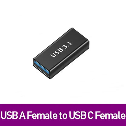 Adaptador Universal USB 3.0 OTG Type C - Conector USB C Masculino para USB-A Masculino e Feminino