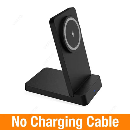 Estação de Carregamento Rápido Magnética 15W - Suporte de Mesa para iPhone com MagSafe