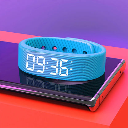 Pulseira Inteligente LED Digital à Prova D'Água com Monitor de Passos e Alarme Vibratório