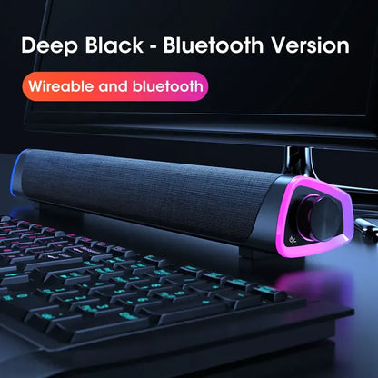 Barra de Som 4D com Subwoofer Bluetooth para Macbook e Notebooks
