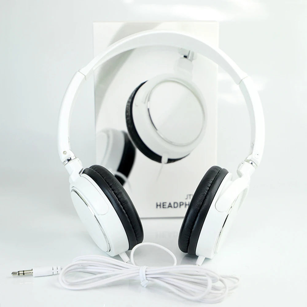 Fone de Ouvido Universal com Cabo 3.5mm - Dobrável e Portátil