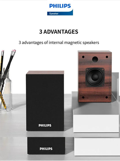 Caixa de Som Bluetooth Philips SPA20 com Som Surround 360°