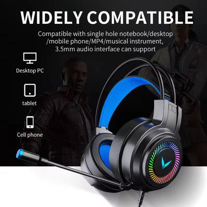 Fone de Ouvido Gamer G60 7.1 com Som Surround e Iluminação LED