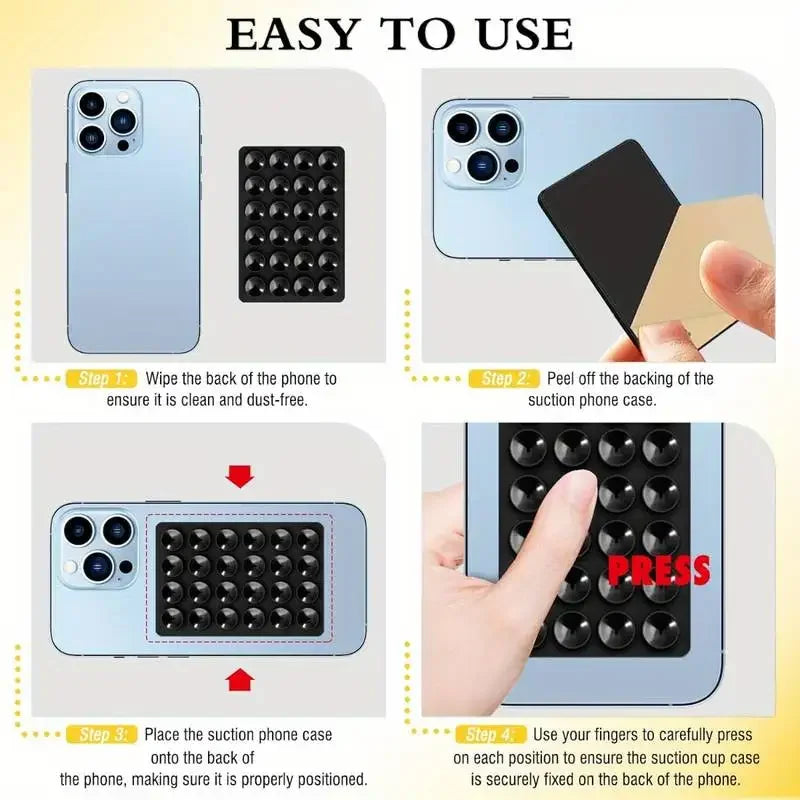Suporte de Celular com Ventosas de Silicone - Multifuncional e Antiderrapante