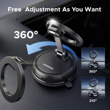 Suporte Magnético para Celular UGREEN - Montagem 360° para Painel do Carro
