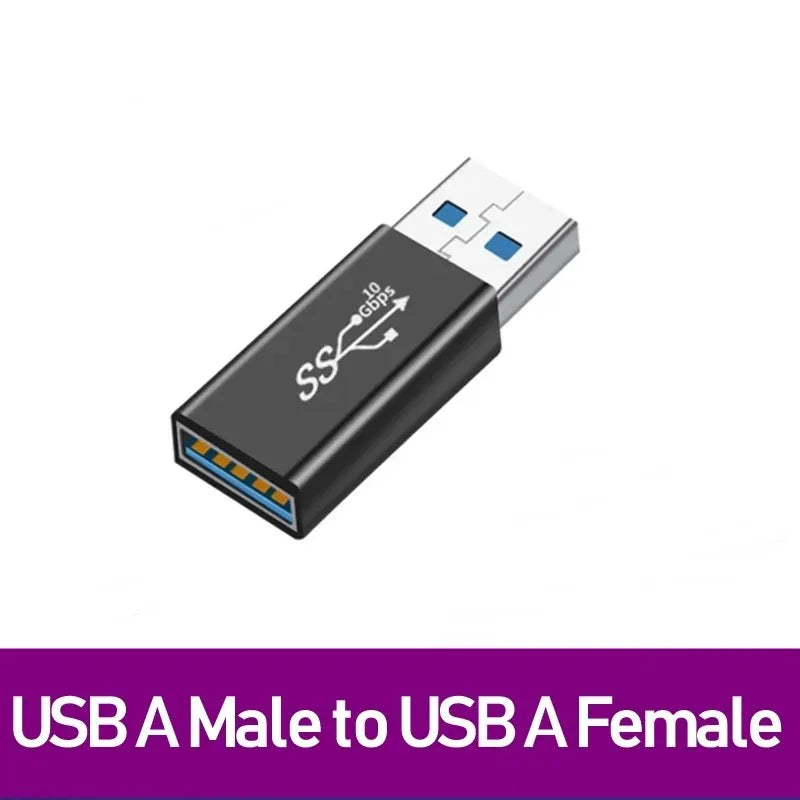 Adaptador Universal USB 3.0 OTG Type C - Conector USB C Masculino para USB-A Masculino e Feminino