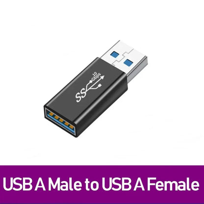 Adaptador Universal USB 3.0 OTG Type C - Conector USB C Masculino para USB-A Masculino e Feminino