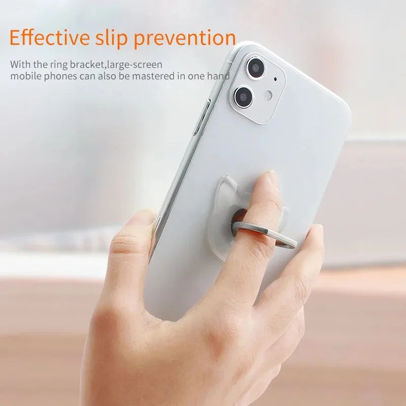 Suporte Universal para Celular com Anel Magnético - Transparente