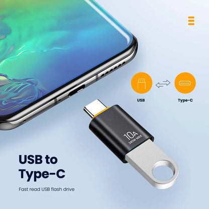 Adaptador Elough 10A USB Tipo C para USB A - Conector OTG USB 3.0