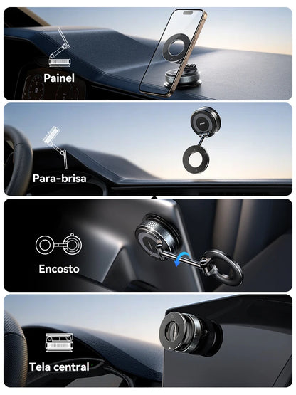 Suporte Magnético para Celular Joyroom - Montagem por Sucção para Carro