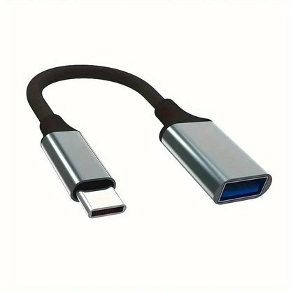 Adaptador USB C OTG - Converta Type C Masculino para USB 3.0 Feminino