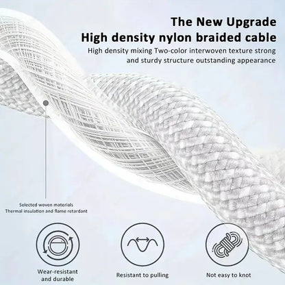 Cabo USB-C para USB-C 60W - Carregamento Rápido e Durável