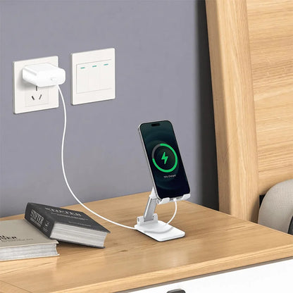 Suporte para Celular Ajustável com Ângulo e Altura Reguláveis - Ideal para Mesa
