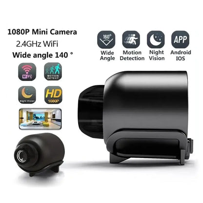 Câmera de Vigilância Sem Fio X5Mini com Visão Noturna 1080P