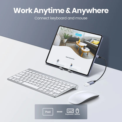 Adaptador OTG USB-C para USB-A TOPK - Conexão Rápida e Versátil