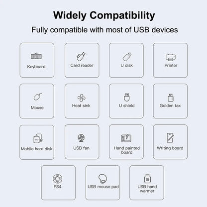 Hub USB 3.0 Type C - Adaptador Multi Splitter com 4 Portas