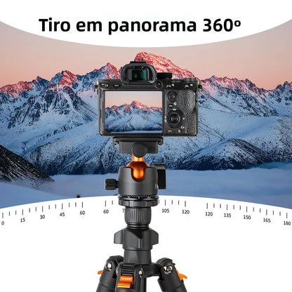 Tripé Portátil K&F CONCEPT para Câmeras - Ideal para Vlogs