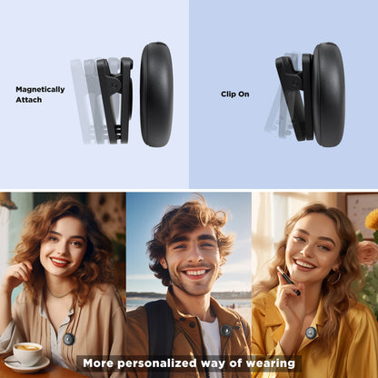 Microfone Lavalier Sem Fio BOYA Omic - Ideal para Vídeos e Transmissões ao Vivo