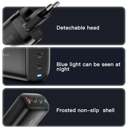 Carregador Essager 65W GaN USB Type C - Carregamento Rápido para Laptops e Smartphones