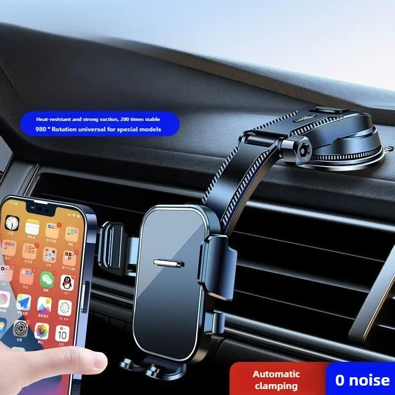 Suporte Universal para Celular de Carro com Ventosa - Estável e Prático