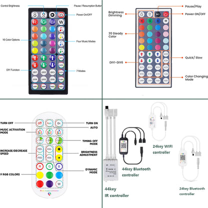 Fita de LED Neon RGB WiFi Bluetooth - 5m, 10m, 20m e 30m