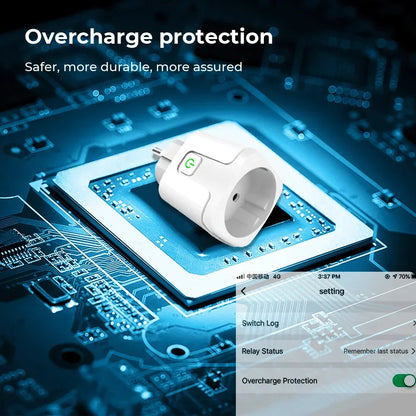 Tomada Inteligente Zigbee 3.0 WiFi - Controle de Voz e Monitoramento de Energia