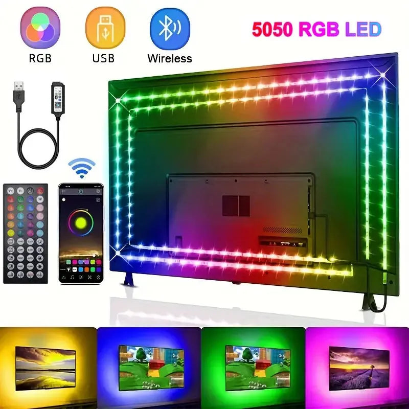 Fita LED USB 5V 5050 - Iluminação Inteligente para Ambientes
