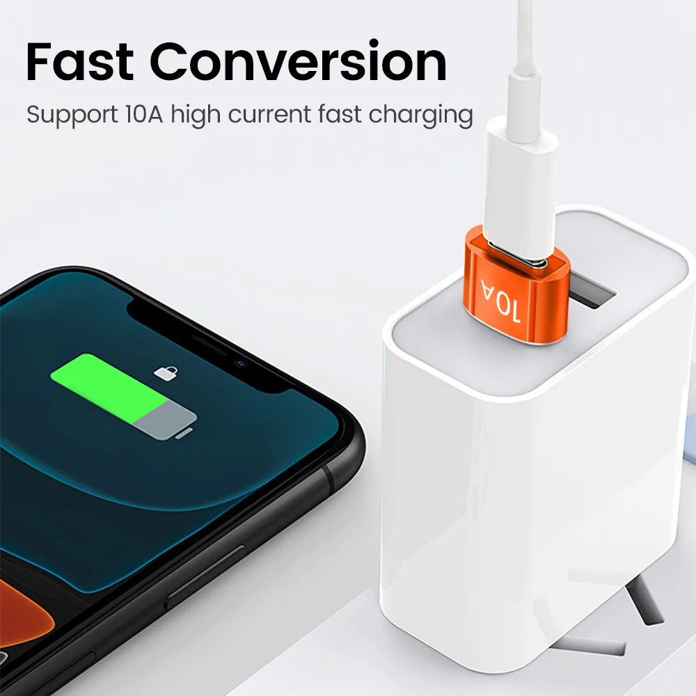 Adaptador Elough 10A USB Tipo C para USB A - Conector OTG USB 3.0