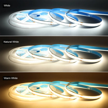 Fita de LED COB 24V com Controle WiFi Tuya - 3M, 5M e 10M