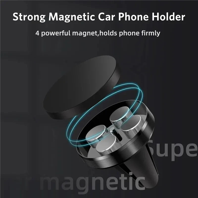 Suporte Magnético Universal para Celular no Carro - Ideal para iPhone e Samsung