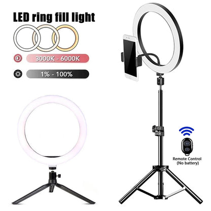 Iluminação LED para Selfies - Ring Light com Controle USB