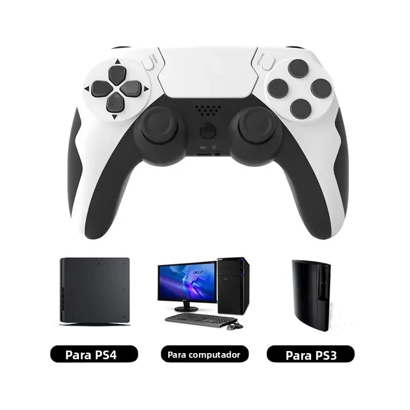 Controle Sem Fio GAMINJA P48 com Giroscópio de Seis Eixos para PS4, PS3 e PC