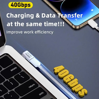 Adaptador NNBILI 140W 40Gbps OTG Type C - Conexão Rápida e Eficiente
