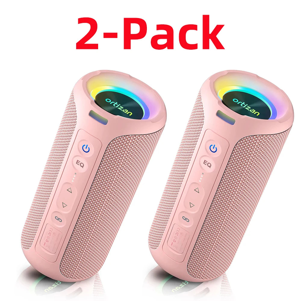 Caixa de Som Ortizan Bluetooth 40W com Bass Potente - À Prova d'Água IP7