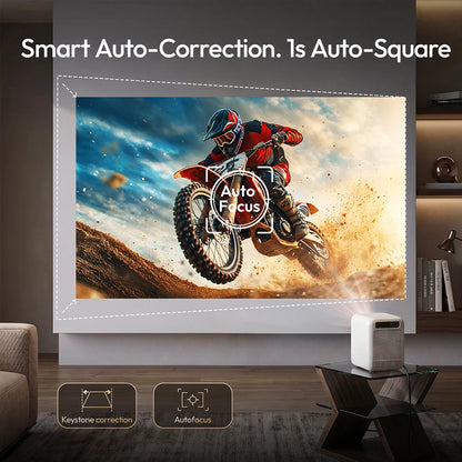 Projetor BYINTEK LOVE U4 4K Smart - Mini Home Theater com Android e WIFI