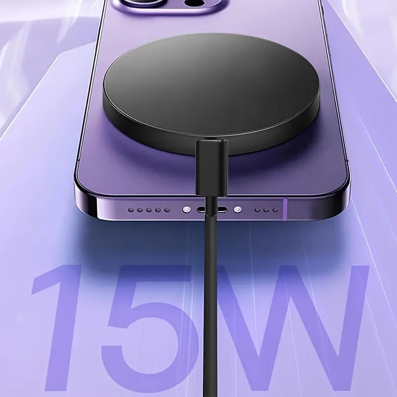 Carregador Sem Fio Magnético VIKEFON 15W para iPhone e AirPods