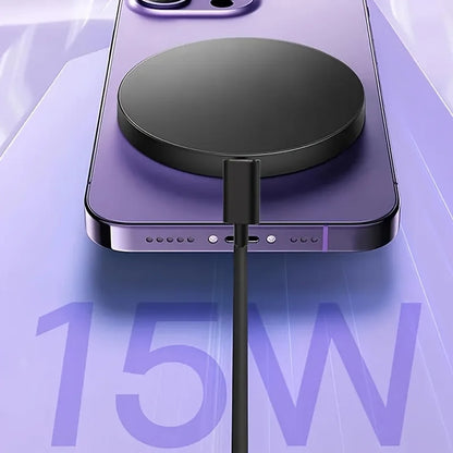 Carregador Sem Fio Magnético VIKEFON 15W para iPhone e AirPods