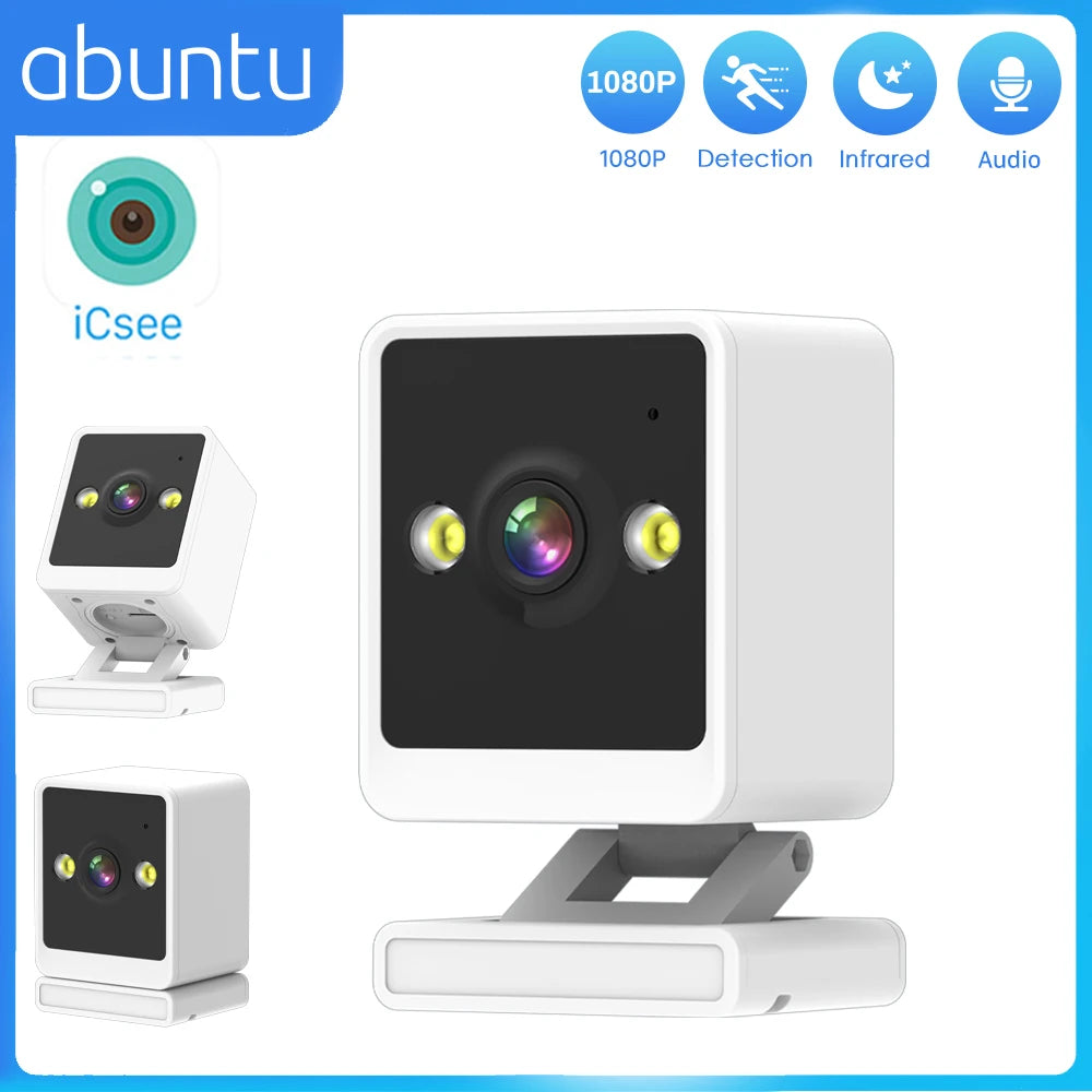 Câmera de Vigilância Mini HD 1080P Wifi - Monitoramento de Bebês e Pets com Áudio Bidirecional
