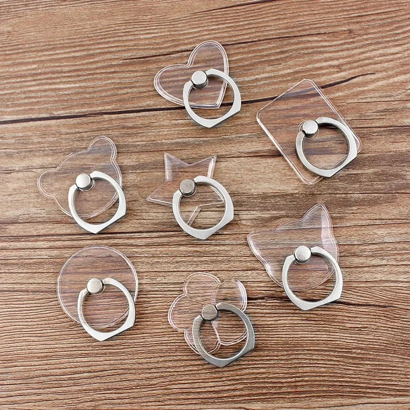 Suporte Universal para Celular com Anel Magnético - Transparente