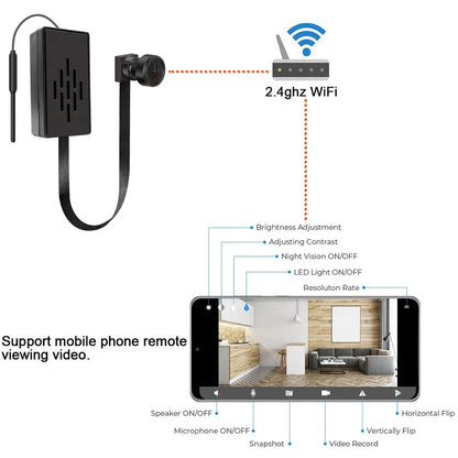 Câmera IP WiFi 4K com Visualização Remota pelo APP - Segurança Inteligente