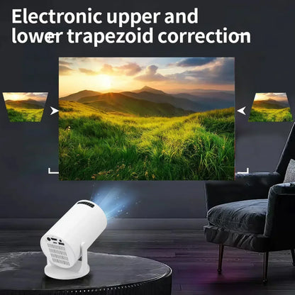 Projetor Portátil 4K Ultra HD 2025 HY300 - Android 11 e Bluetooth 5.4