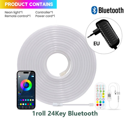 Fita de LED Neon RGB WiFi Bluetooth - 5m, 10m, 20m e 30m
